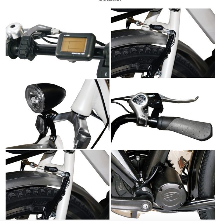 Vélo électrique E Go Vienne 250W Blanc - Photo n°2