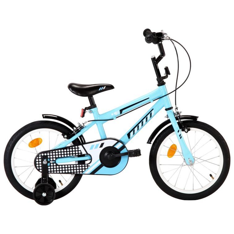 Vélo pour enfant bleu et noir 16 pouces Vital - Photo n°1