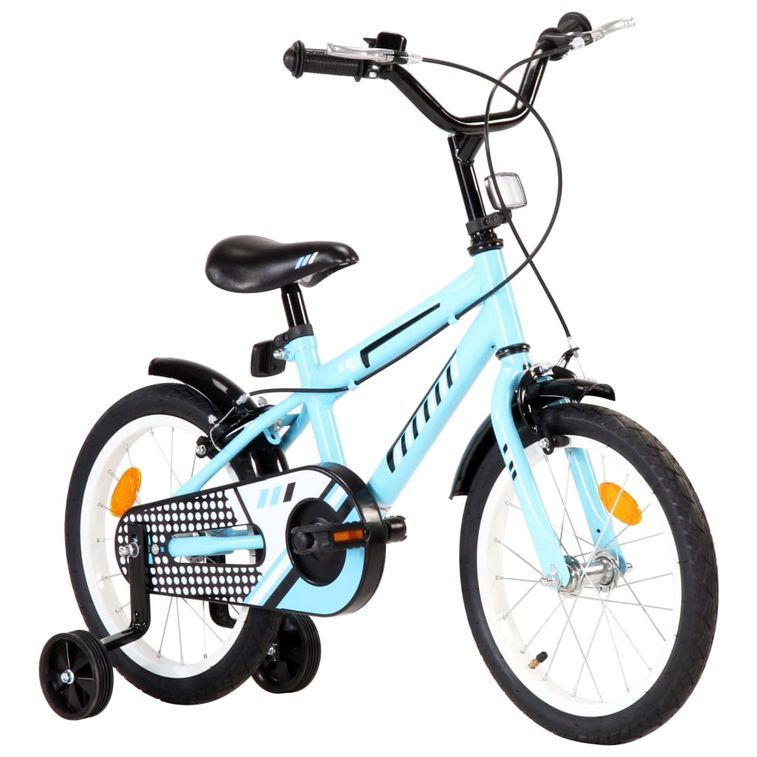 Vélo pour enfant bleu et noir 16 pouces Vital - Photo n°2