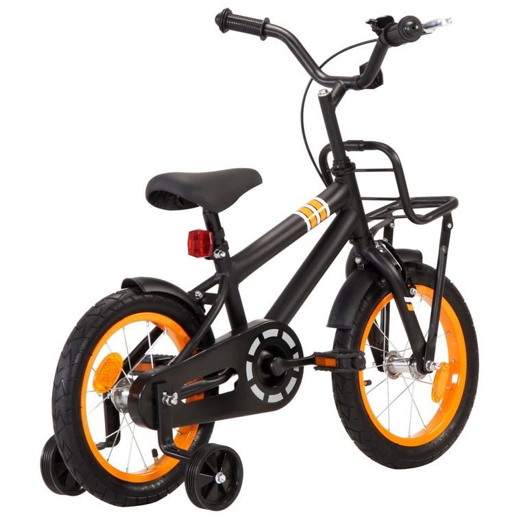 Vélo pour enfant orange et noir 14 pouces Crossy - Photo n°3