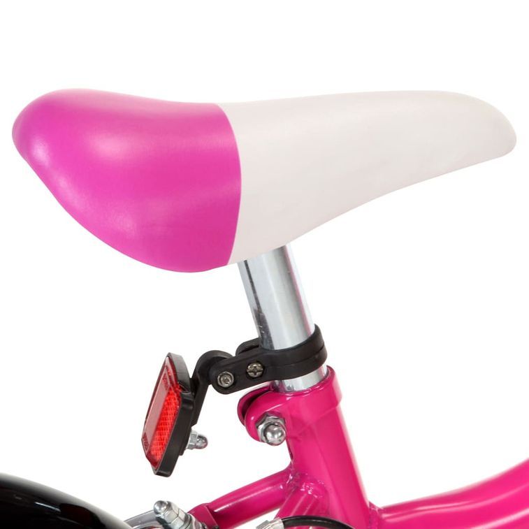 Vélo pour enfant rose et noir 14 pouces Vital - Photo n°7