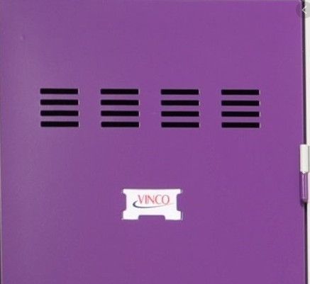 Vestiaire industriel métal violet 1 porte L 31 x H 185 x P 51 cm - Photo n°3