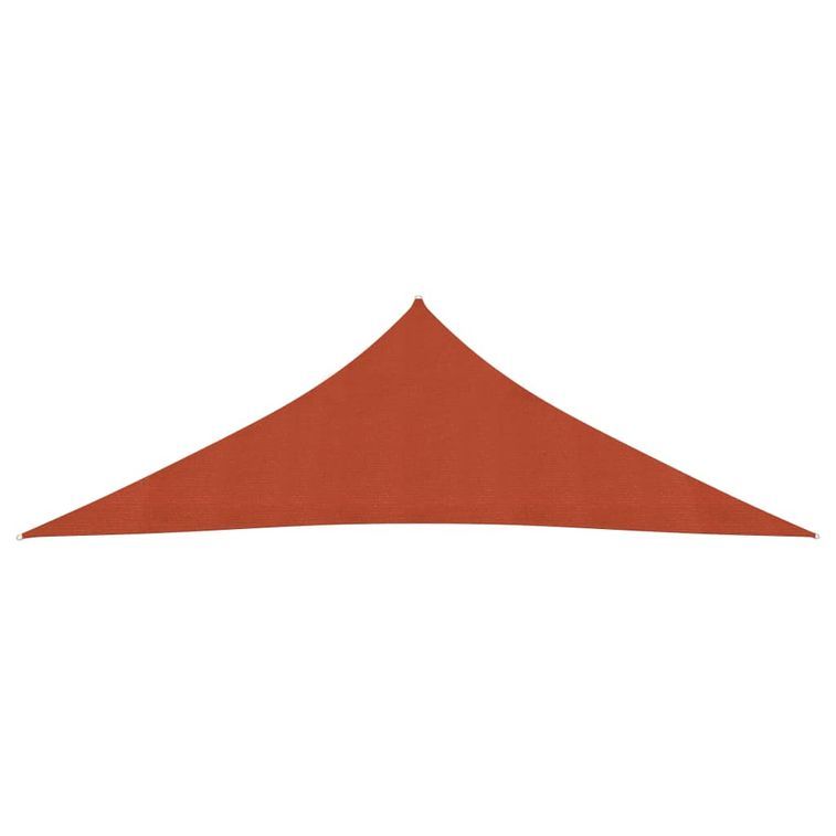 Voile d'ombrage 160 g/m² Terre cuite 3,5x3,5x4,9 m PEHD - Photo n°3