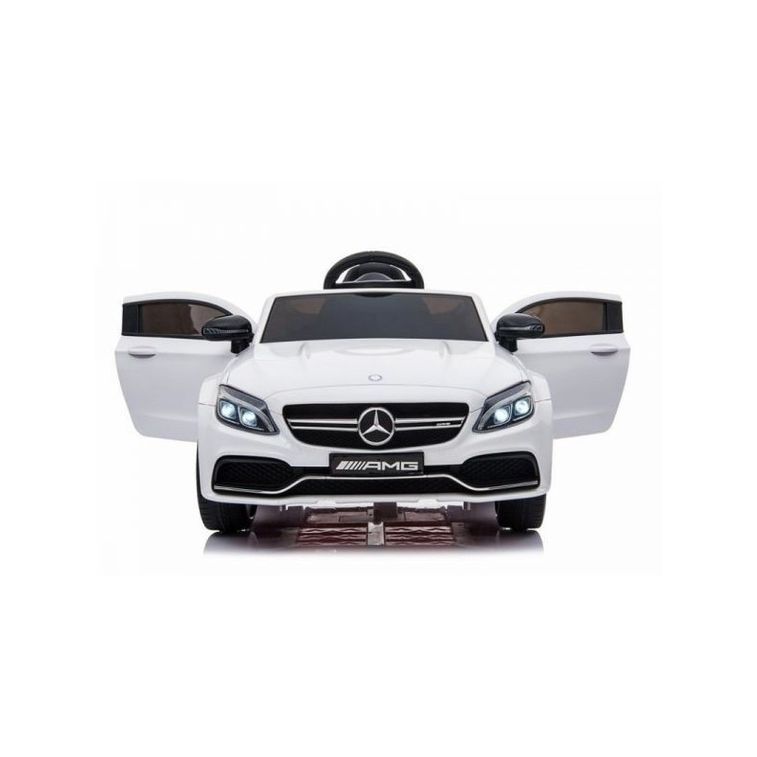 Voiture électrique enfant Mercedes C63 Luxe blanche - Photo n°7