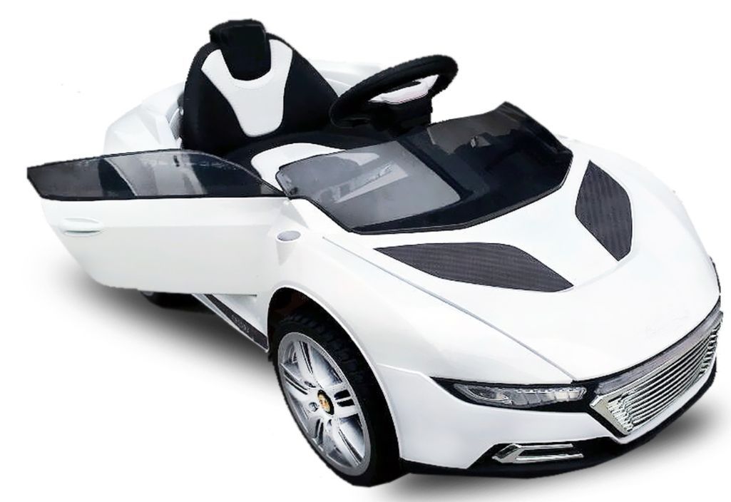 Voiture électrique Roadster 2x30W 12V blanc - Photo n°1
