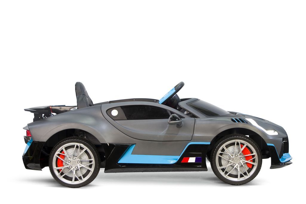 Voiture enfant électrique Bugatti Divo peint gris mat - Photo n°4