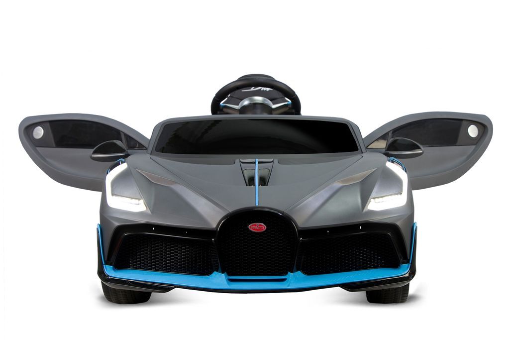 Voiture enfant électrique Bugatti Divo peint gris mat - Photo n°6