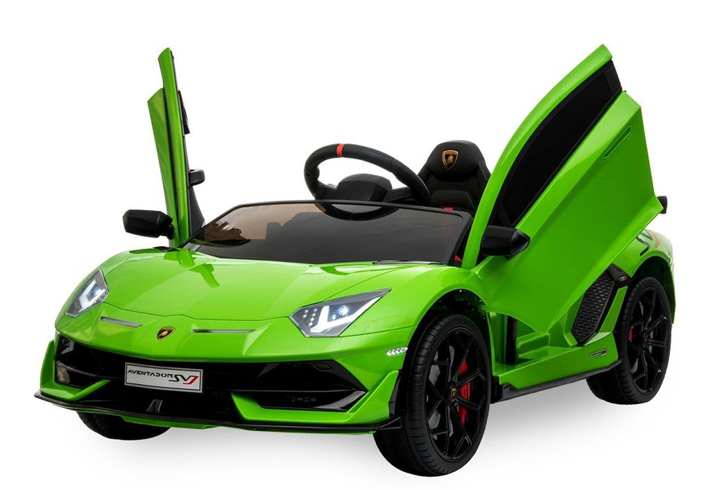 Voiture enfant électrique Lamborghini SVJ verte - Photo n°1