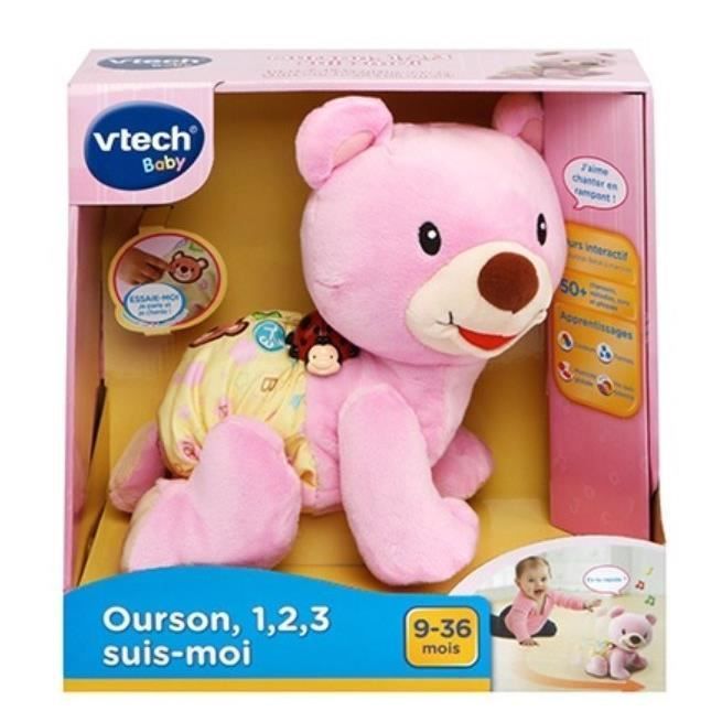 VTECH BABY - Ourson, 1,2,3 Suis-Moi - Rose - Photo n°3