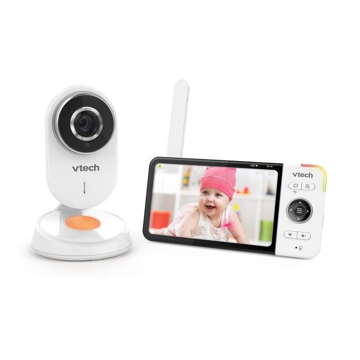 VTECH - Babyphone Vidéo Wide View HD (Écran 5 Ultra Plat HD - Veilleuse) - BM818 - Photo n°1