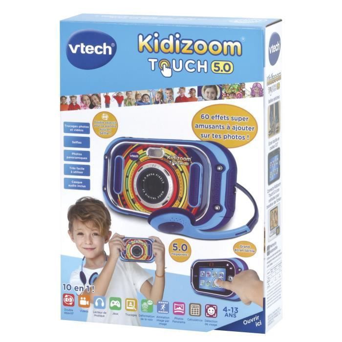 VTECH - Kidizoom Touch 5.0 Bleu - Appareil Photo Enfant - Photo n°5