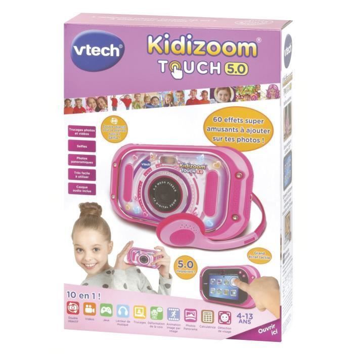 VTECH - Kidizoom Touch 5.0 Rose - Appareil Photo Enfant - Photo n°5