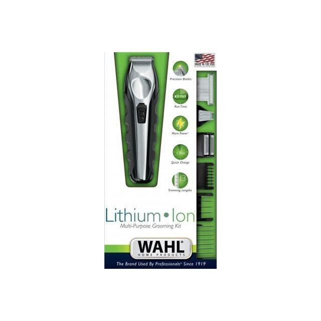 WAHL Tondeuse multifonction 9888 Multi-Purpose Grooming Kit Ergo 09888-1216 - Tondeuse Lithium Ion made in EU - 4 tetes de coupe inc - Photo n°2