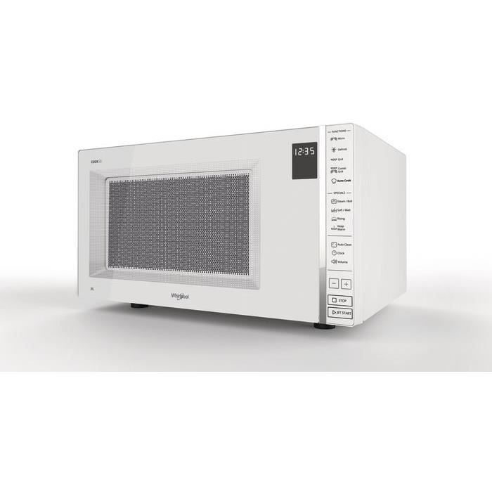 WHIRLPOOL MWP304W Micro-Ondes Posable Gril & vapeur - COOK30 - Blanc - 30L - Photo n°2