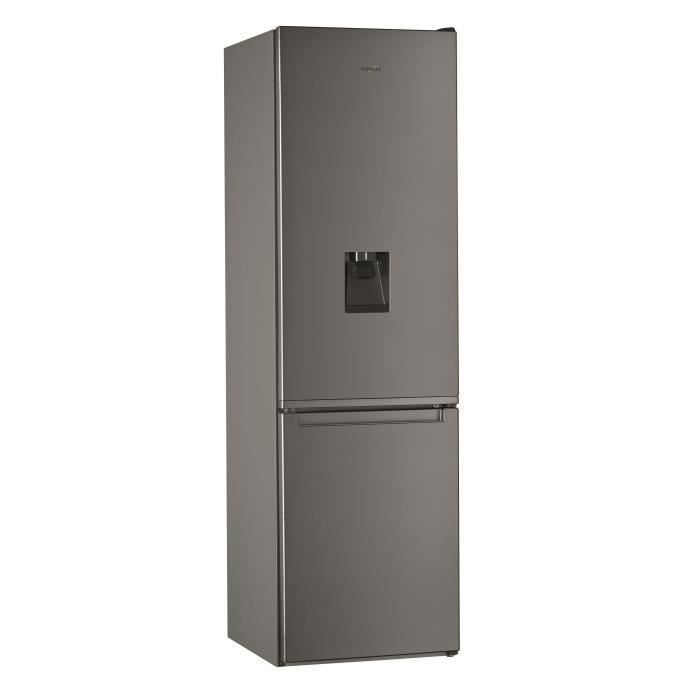 WHIRLPOOL - W7911IOXAQUA - Réfrigérateur combiné - 368 L - Total NoFrost - A+ - L60cm x H201cm - Inox - Photo n°1