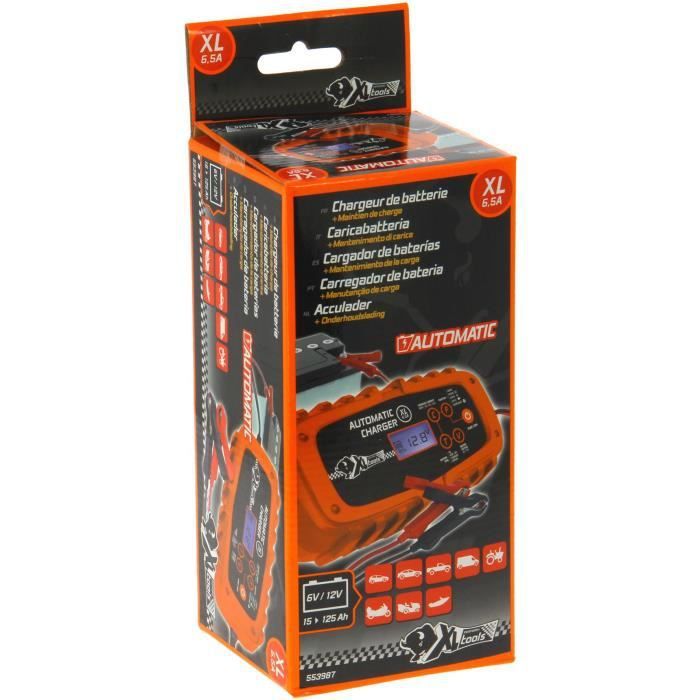 XL Perform Tools - Chargeur Batterie Automatique - Taille XL 6V/12V - 6,5A - Photo n°3