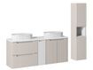 Taupe/Blanc
