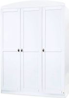 Armoire 3 portes bois blanc Laura