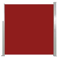 Auvent latéral rétractable 140 x 300 cm Rouge