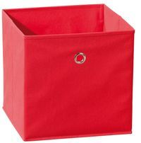Boîte de rangement pliable tissu rouge Peggy