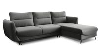 Canapé d’angle convertible 4 places ZURIK en tissu – 276 cm