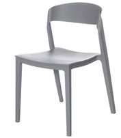 Chaise moderne polypropylène gris Adel