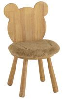 Chaise ourse bois naturel Winnie L 36.5 cm