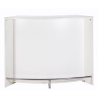 Comptoir de bar 2 portes blanc Snack 134 cm