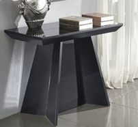 Console extensible Laquée Noire Design