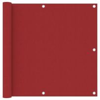 Écran de balcon Rouge 90x300 cm Tissu Oxford