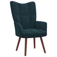 Fauteuil bergère Bleu Velours