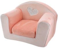 Fauteuil chauffeuse enveloppe déhoussable blanc corail Lapinou