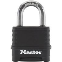 MASTER LOCK Cadenas Haute Sécurité [Combinaison] [Zinc] [Extérieur] M178EURD