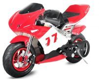 Moto de course PS77 49cc rouge