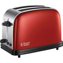 RUSSELL HOBBS 23330-56 - Toaster Colours Plus - Technologie Fast Toast - Rouge