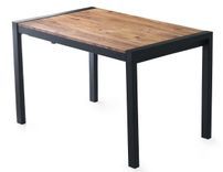 Table à manger extensible industrielle Sika 120/187 cm