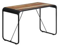Table bois de récupération et pieds métal noir Reej 118 cm