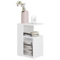 Table d'appoint Blanc 36x30x56 cm