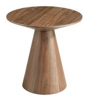 Table d'appoint ronde bois noyer Maubry