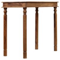 Table de bar rustique bois de Sesham massif Pika 120 cm