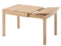 Table extensible en bois de chêne massif Marko 140 à 180 cm