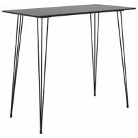 Table haute de bar Noir 120x60x105 cm