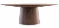 Table ovale bois noyer Kinta 220 cm