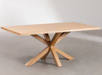 Table rectangulaire bois naturel Kanaz 180 cm