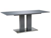 Table rectangulaire design gris brillant Winter 180