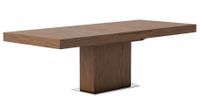 Table rectangulaire extensible 180/240 cm bois noyer Kinta