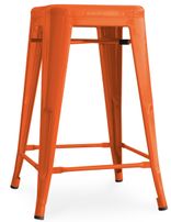 Tabouret industriel acier brillant renforcé Kalax 60 cm - Haut de gamme