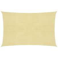 Voile d'ombrage 160 g/m² Beige 2x3,5 m PEHD