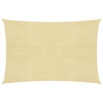 Voile d'ombrage 160 g/m² Beige 6x7 m PEHD