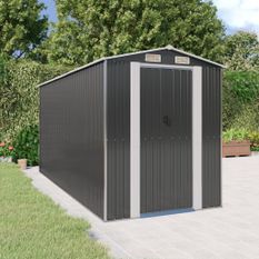 Abri de jardin Anthracite 192x440x223 cm Acier galvanisé